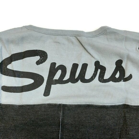 NBA San Antonio Spurs Blindside Thermal Top Sweatshirt Womens Size 2X Touch Gray - Picture 5 of 6
